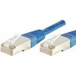 Patchkabel F/UTP, CAT.6a, blau, 20,0 m Für 10 Gigabit/s, mit besonders schmalem Knickschutz (859526)