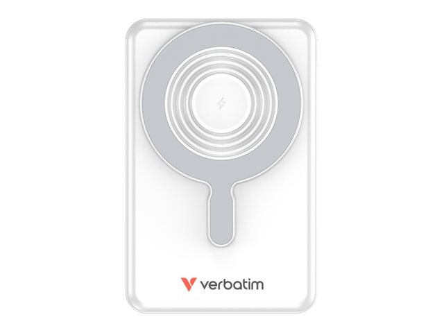 Verbatim Charge 'n' Go Induktive Power Bank 10000 mAh 22,5 W USB-C Silber