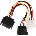 N CCGP73555VA015 Internes Netzkabel SATA-Stecker> SATA-Buchse Molex-Buchse 0 (CCGP73555VA015)