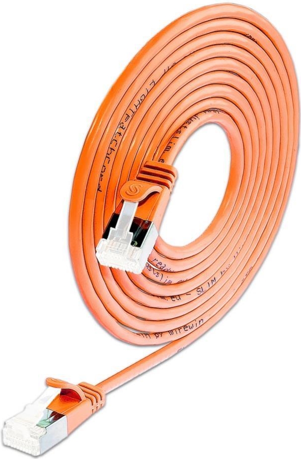 Wirewin KAT6A 10 Gigabit Lightpatchkabel rund U/FTP O orange (PKW-LIGHT-STP-K6A 5.0 OR)