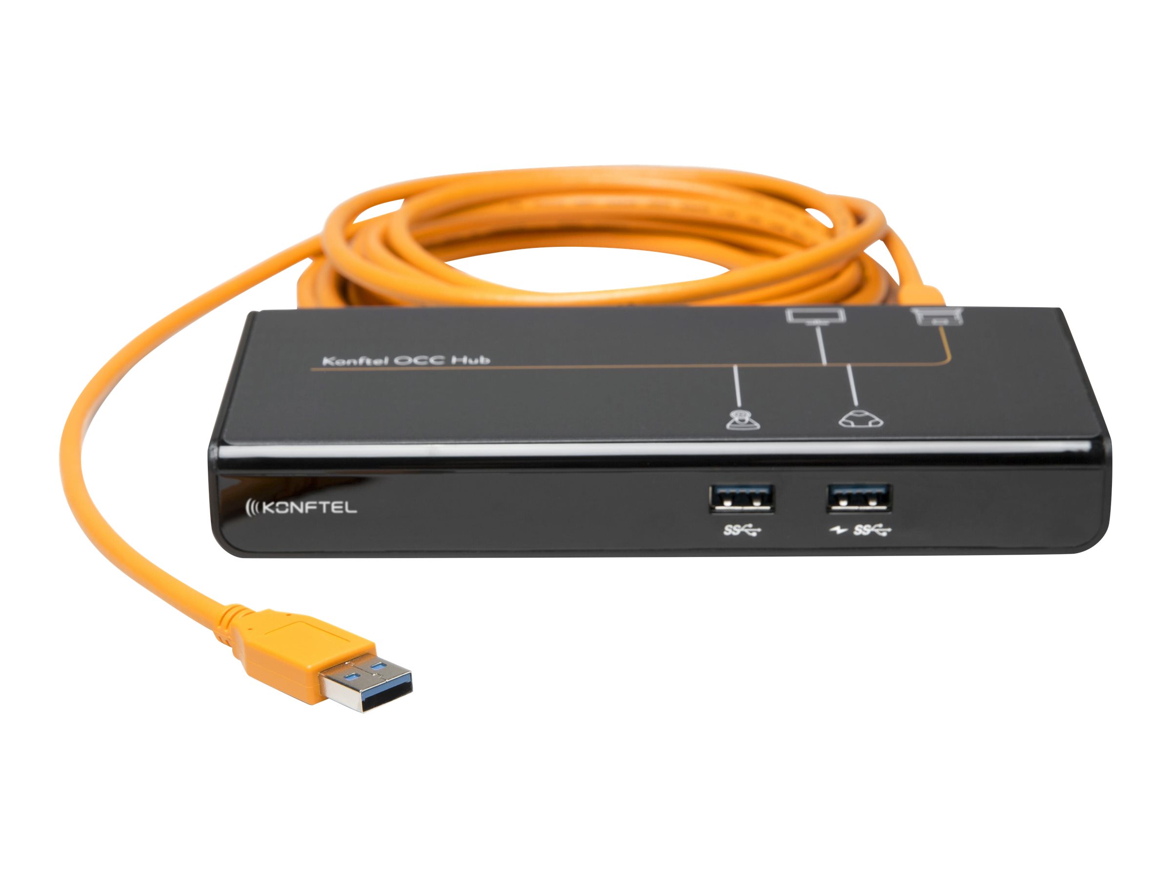 Konftel One Cable Connection Hub Videokonferenz-Hub HDMI USB 3.2 Schwarz