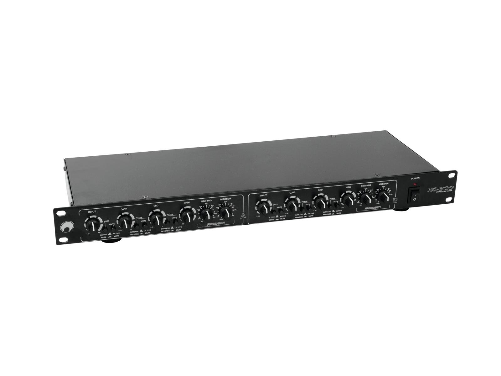 Omnitronic XO-300 Aktiver Crossover Schwarz