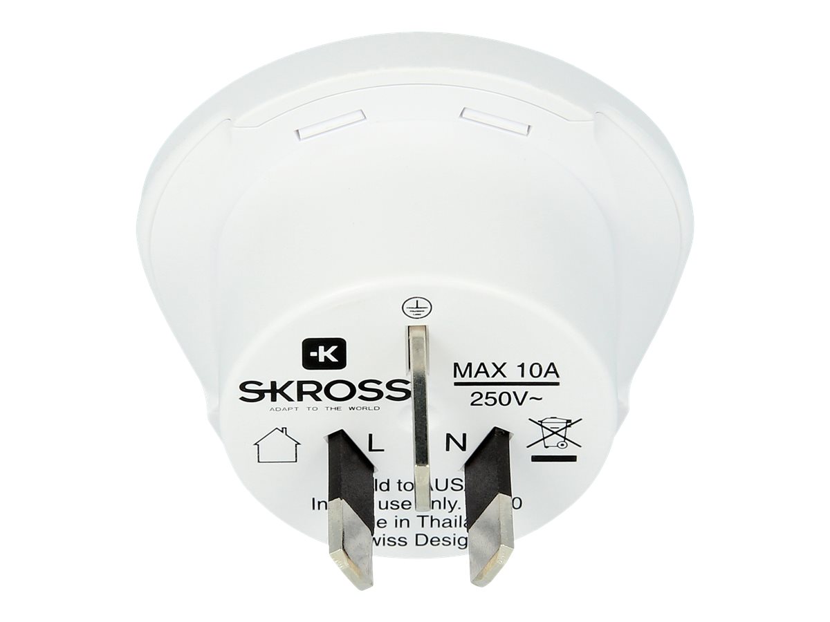 SKROSS Country Travel Adapter World to Australia/China 100–250 V 10 A Weiß