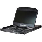 Aten CL3108. Bildschirmdiagonale: 47 cm (18.5" ), Bildschirmauflösung: 1366 x 768 Pixel, Anzeige: TFT-LCD. Tastatur Porttyp: USB, PS/2, Maus-Porttyp: USB, PS/2, Video Porttyp: VGA. Netzteiltyp: AC, Netzteil Eingansgsspannung: 100 - 240 V, Netzteilfrequenz: 50/60 Hz. Breite: 480,6 mm, Höhe: 631,7 mm, Tiefe: 42,8 mm (CL3108NX-NORDIC)