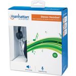 MANHATTAN Stereo Head-Set Flexibles Mikrofon aus Edelstahl (175517)