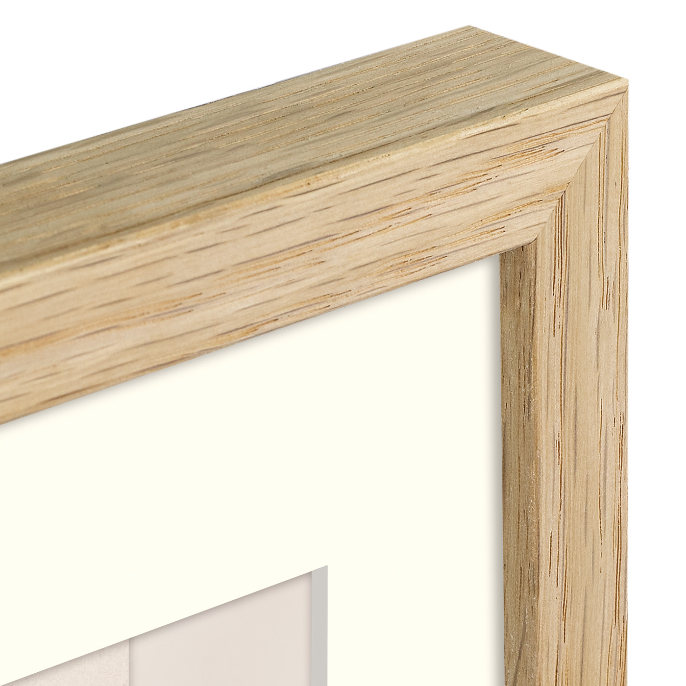 ZEP Malmo V4530N Bilderrahmen 20 x 20 cm mit Passepartout Holz Natürlich