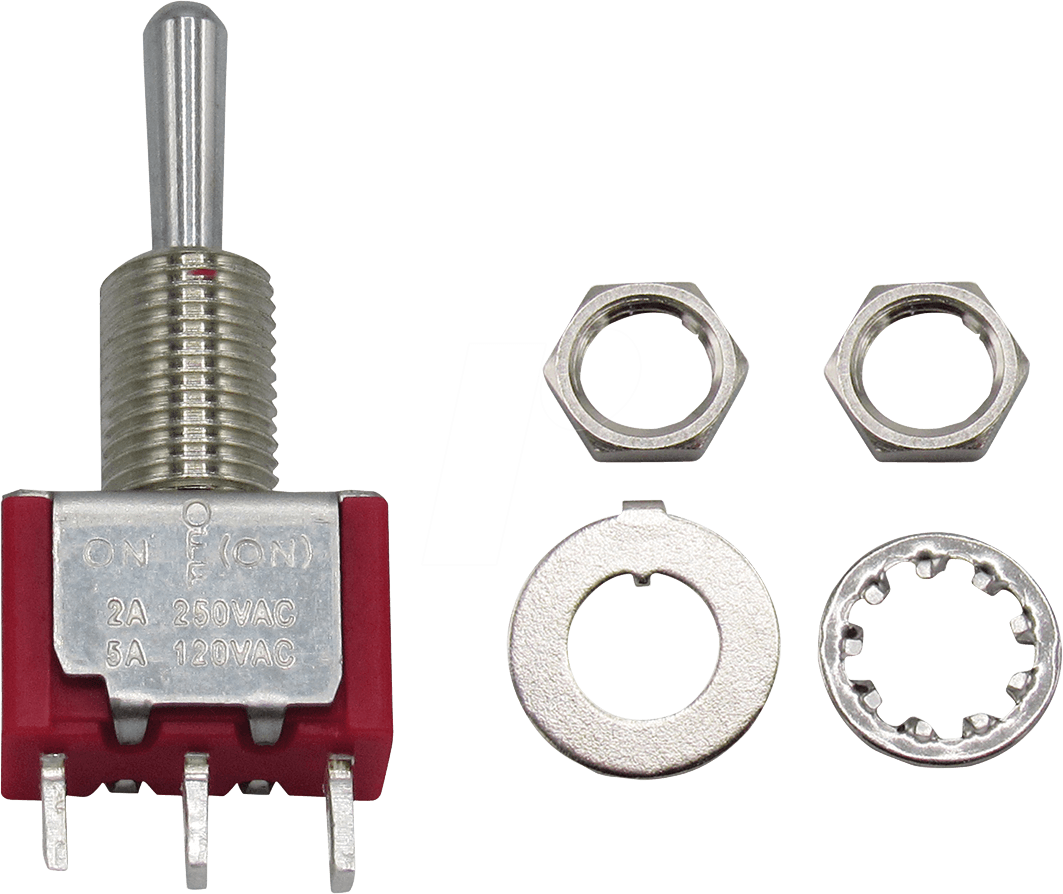 RND COMPONENTS RND 210-00497 - Kippschalter, 1x, Ein-Aus-(on) (RND 210-00497)