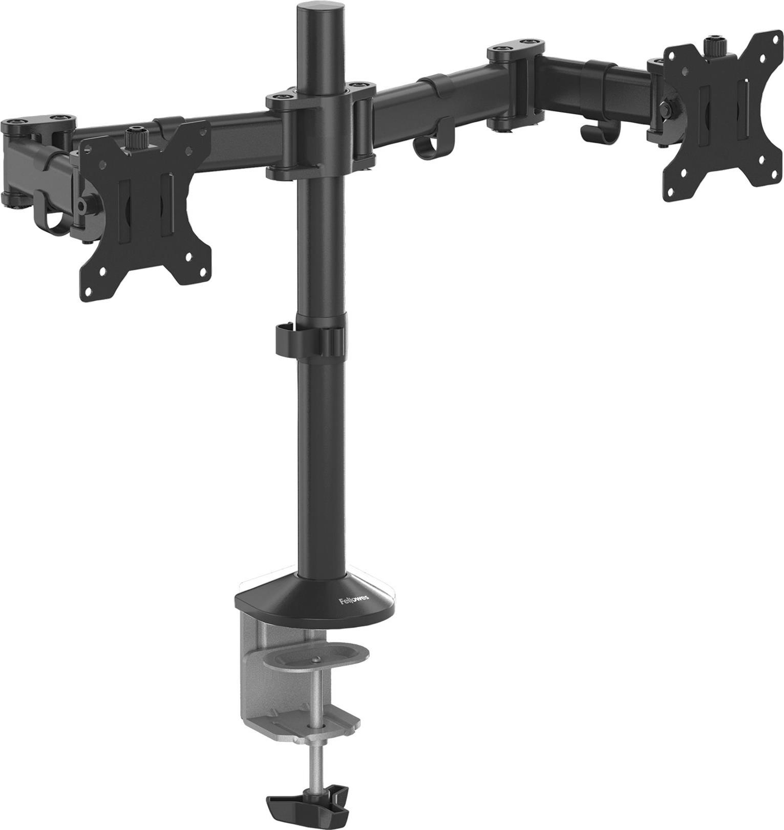 Fellowes Reflex Dual Monitor Arm 27" Schwarz