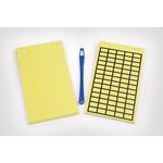 Hellermann Tyton 598-92227 Rechteck Entfernbar Gelb 700Stück(e) selbstklebendes Etikett (598-92227)