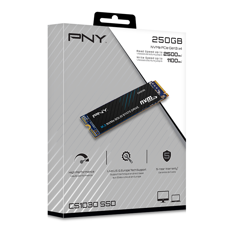 PNY CS1030 250 GB M.2 2280 PCIe 3.0 x4 NVMe SSD