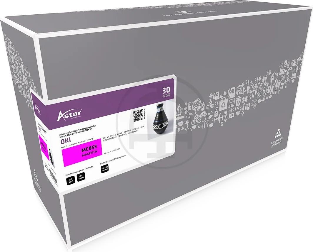 AS20229 ASTAR OKI MC853 TONER MAGENTA 45862838 7300Seiten (AS20229)
