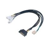 Akasa Flexa FP3S PWM Verteiler-Kabel (3 Lüfter) - gesleevt, 30cm (AK-CBFA06-30)