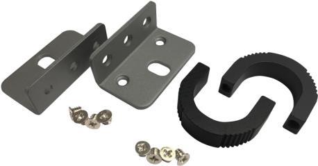QNAP SP-EAR-BLK-01 1U rack mounting ears kit with screws one pair for left and right each black. (SP-EAR-BLK-01)