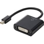 Renkforce RF-4769258 DisplayPort / DVI Adapter [1x Mini-DisplayPort Stecker - 1x DVI-Buchse 24+5pol.] Schwarz PVC-Mantel 15.00 cm (RF-4769258)