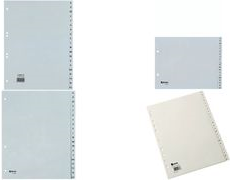 Rexel Kunstst.Reg. A4 24tlg A-Z grau (25650481)