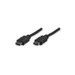 MANHATTAN High Speed HDMI Kabel mit Ethernet Kanal HDMI-Stecker auf Stecker, Geschirmt, Schwarz, 3m (323222)