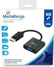 MediaRange MRCS173 Videokabel-Adapter 0,15 m VGA (D-Sub) DisplayPort Schwarz (MRCS173)