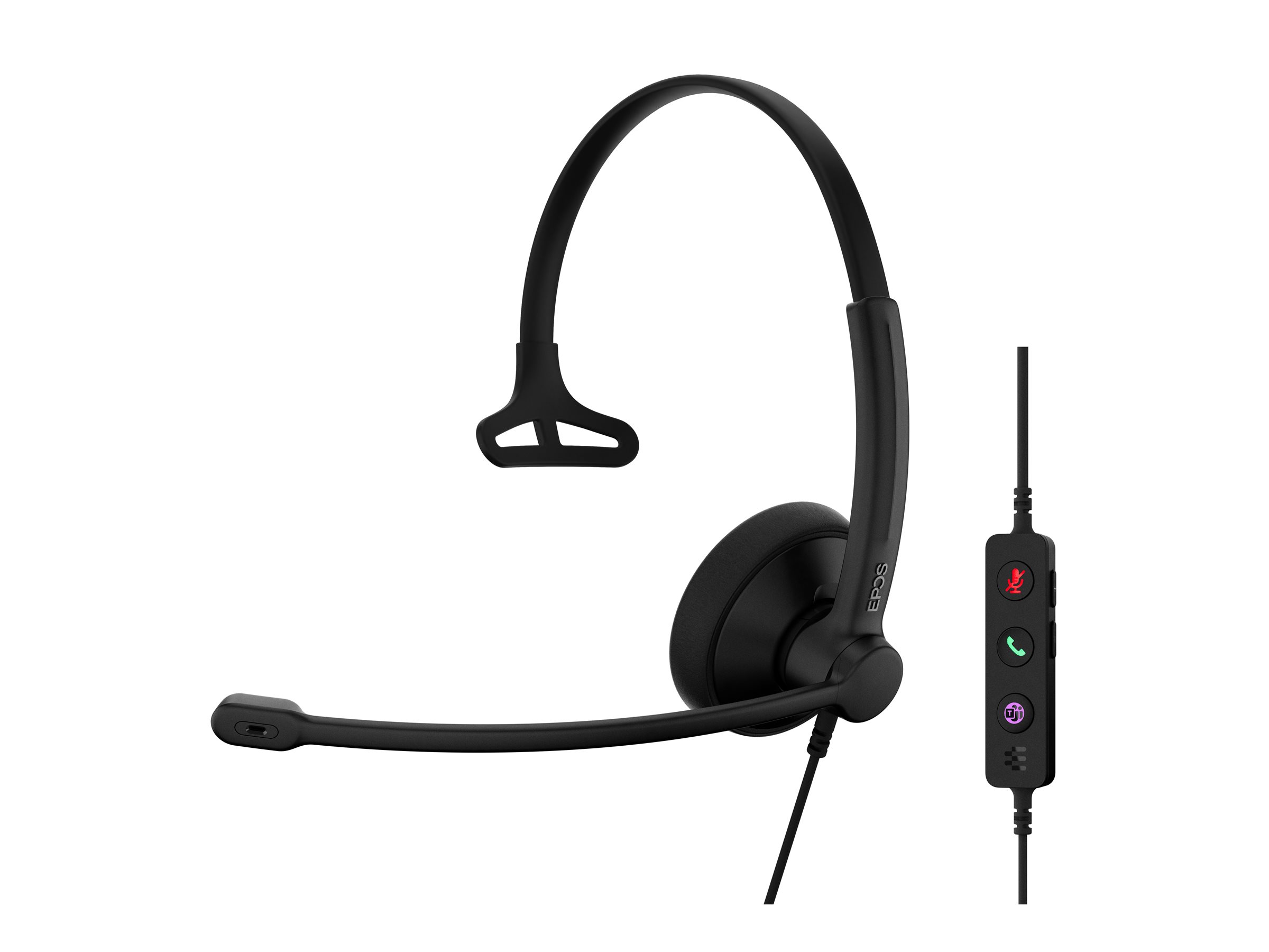 EPOS IMPACT 100 MS Mono On-Ear Headset USB-A USB-C Schwarz