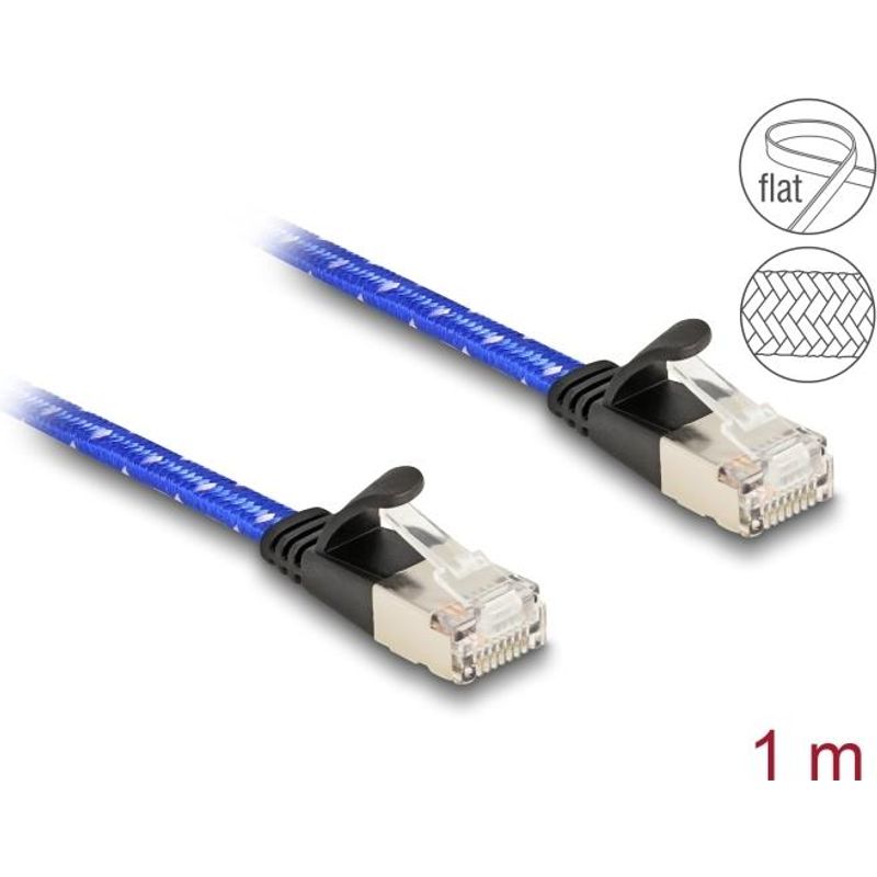 DeLOCK 80383 Netzwerkkabel Blau 1 m Cat6a U/FTP STP 80383 