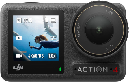 DJI Osmo Action 4 Standard Combo Action-Kamera 4K/120 fps Wi-Fi Bluetooth Wasserdicht bis 18 m Schwarz