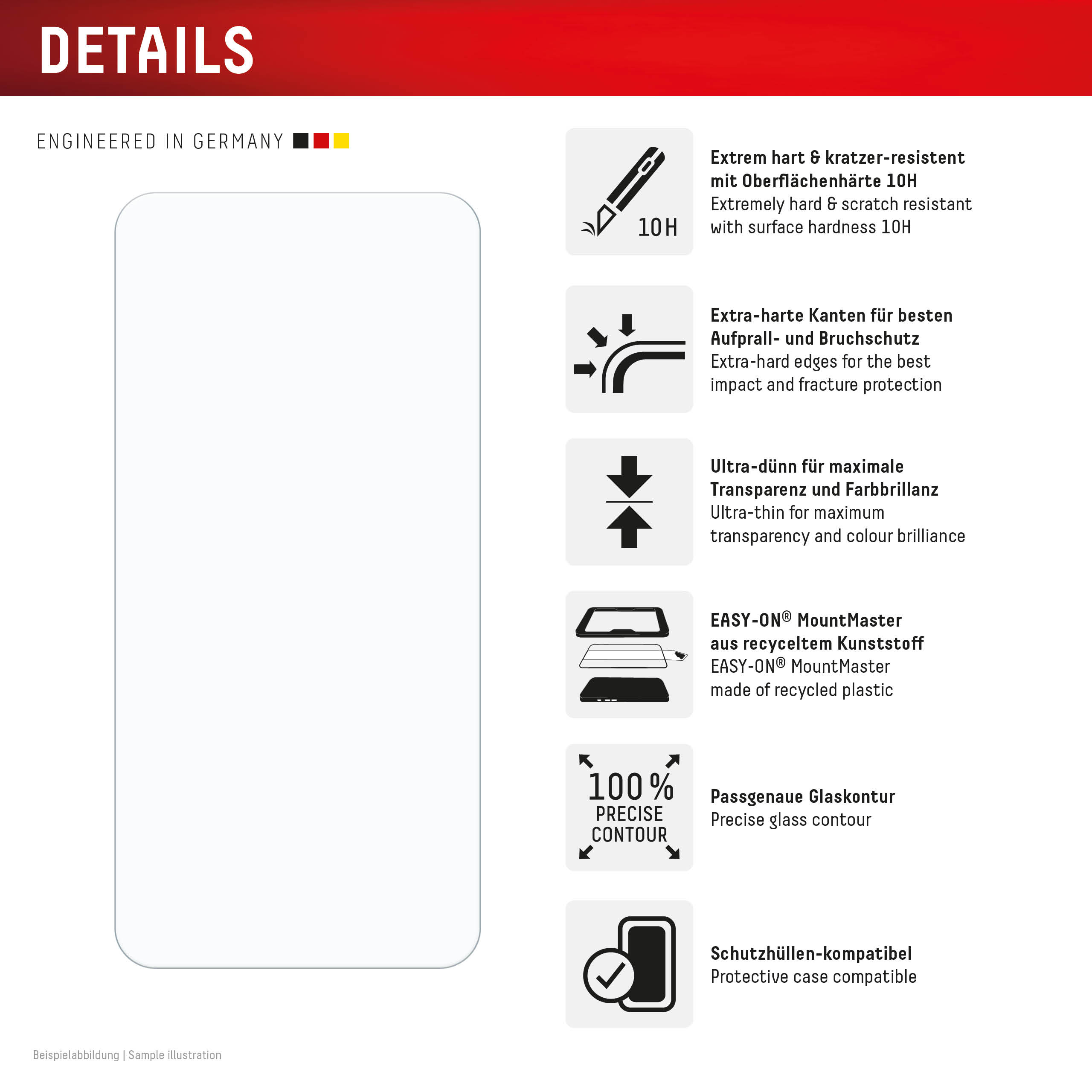 Displex Real Glass MM Displayschutzglas Samsung Galaxy A37 Transparent