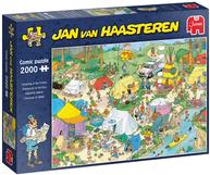 Jumbo Spiele Jumbo Jan van Haasteren Camping im Wald 2000 Teile Puzzle 19087 (19087)
