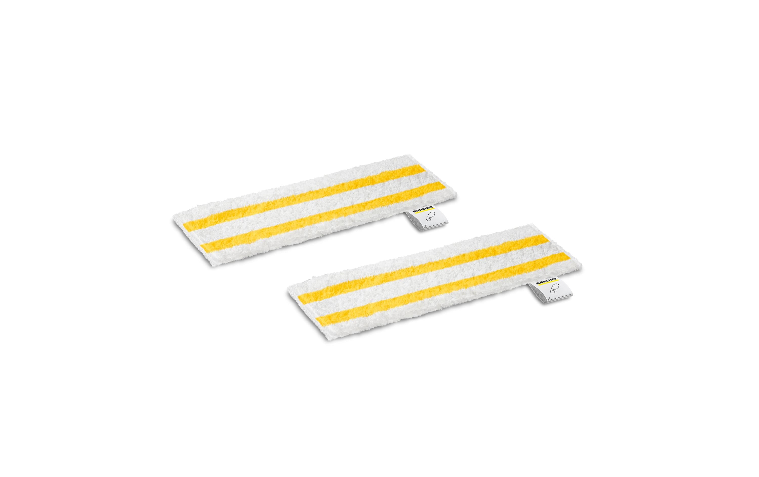 Kärcher Bodentuch-Set EasyFix Universal 2 Stück Mikrofaser Weiß, Gelb