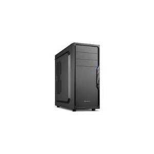 Sharkoon VS4-S ATX PC CASE Tower/ ATX/ Farbe: schwarz/ Frontpannel: USB 2.0/ Lüfter: mit Lüfter (4044951016020)