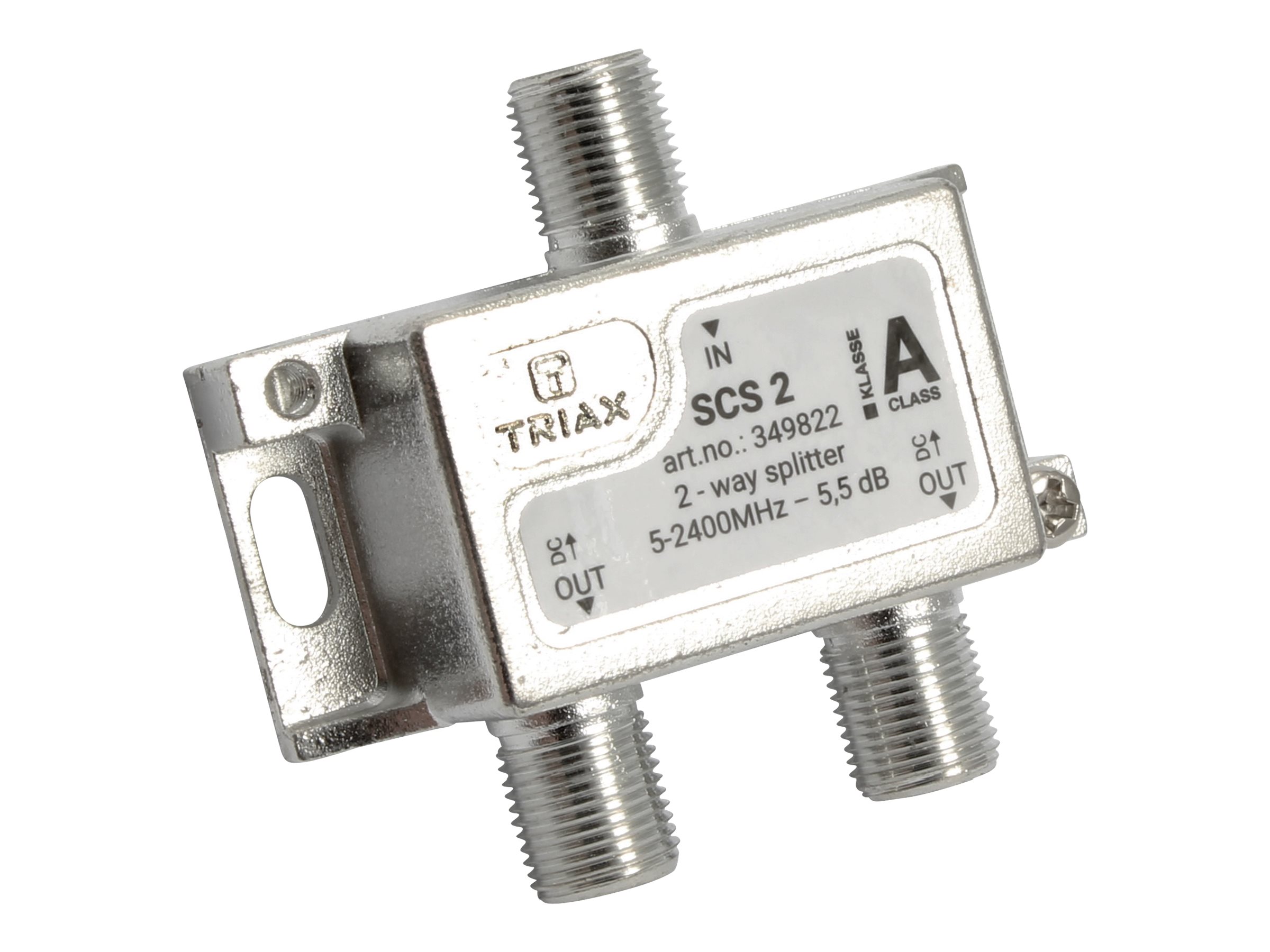 Triax SCS 2 F-Verteiler 5-2400 MHz DC Silber