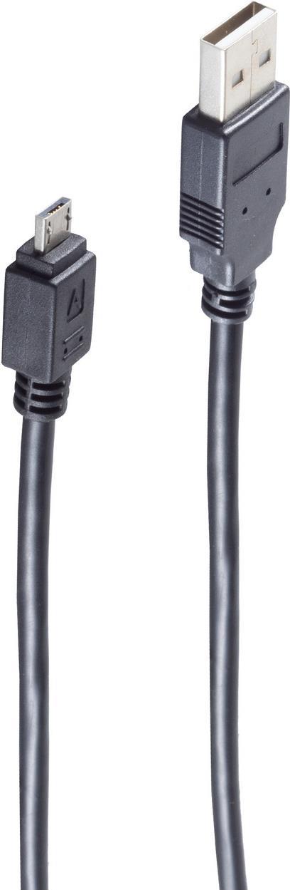SHIVERPEAKS BASIC-S USB 2.0 Micro Kabel, USB-A - Micro USB-A 1,8 m, USB-A Stecker - Micro USB-A Stec