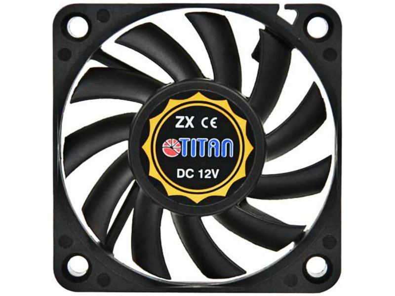 Titan Gehäuselüfter TFD-6010L12Z 60 mm 12 V 3600 U/min Schwarz