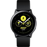 Samsung Galaxy Watch Active - Schwarz - intelligente Uhr mit Band - Flouroelastomer - Anzeige 2.81 cm (1.1") - 4 GB - Wi-Fi, NFC, Bluetooth - 25 g (SM-R500NZKADBT)