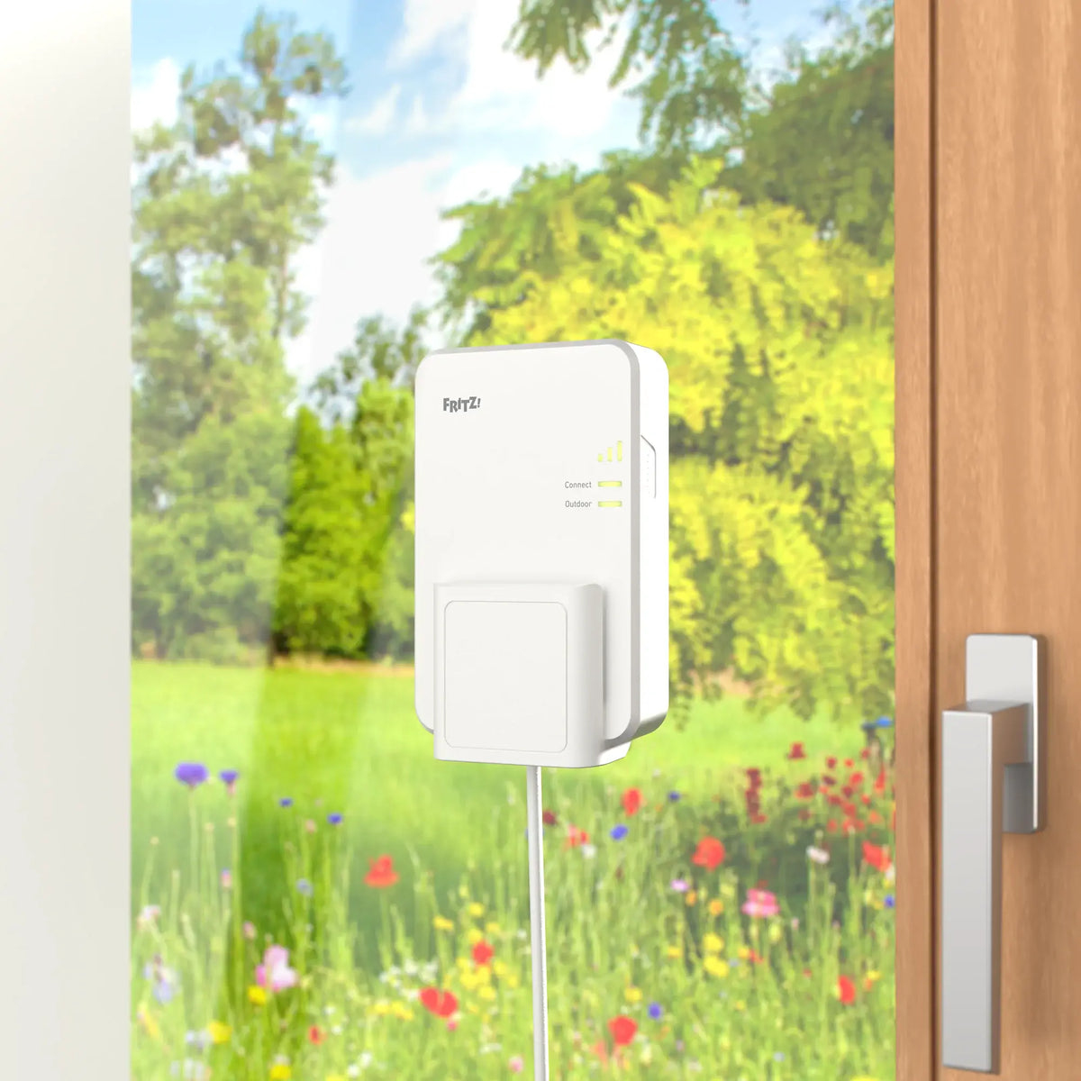 FRITZ!Repeater 1610 Outdoor WLAN-Repeater Wi-Fi 6 3000 Mbit/s PoE+ Weiß