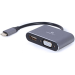 Gembird A-USB3C-HDMIVGA-01 USB-Grafikadapter 3840 x 2160 Pixel (A-USB3C-HDMIVGA-01)