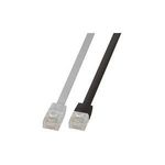 LogiLink U/UTP Flach-Patchkabel, Kat. 6, 20,0 m, weiß ungeschirmt, 4 x 2 AWG 32, Belegung 1:1, Kupferader, - 1 Stück (CF2111U)