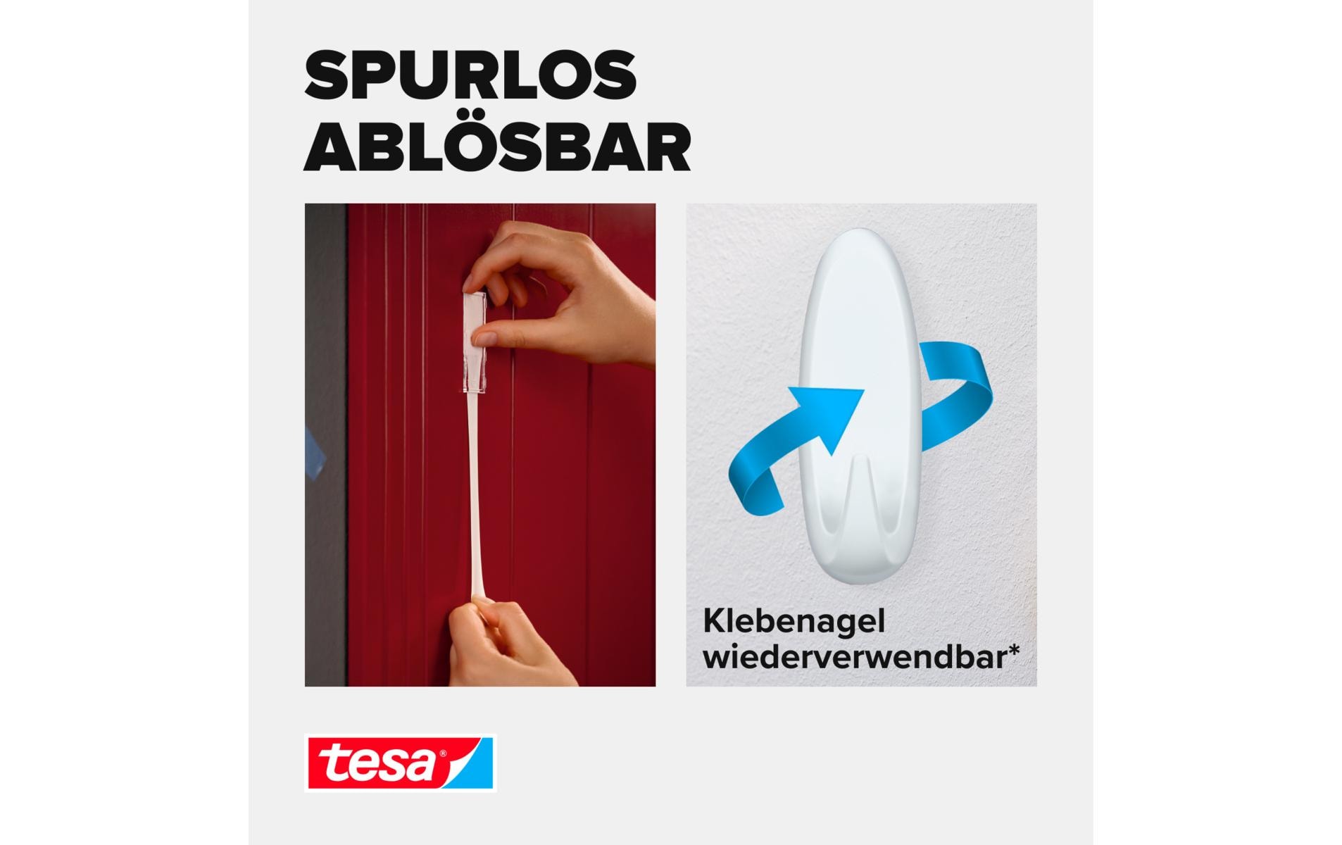 tesa Powerstrips Haken XL Oval Weiß