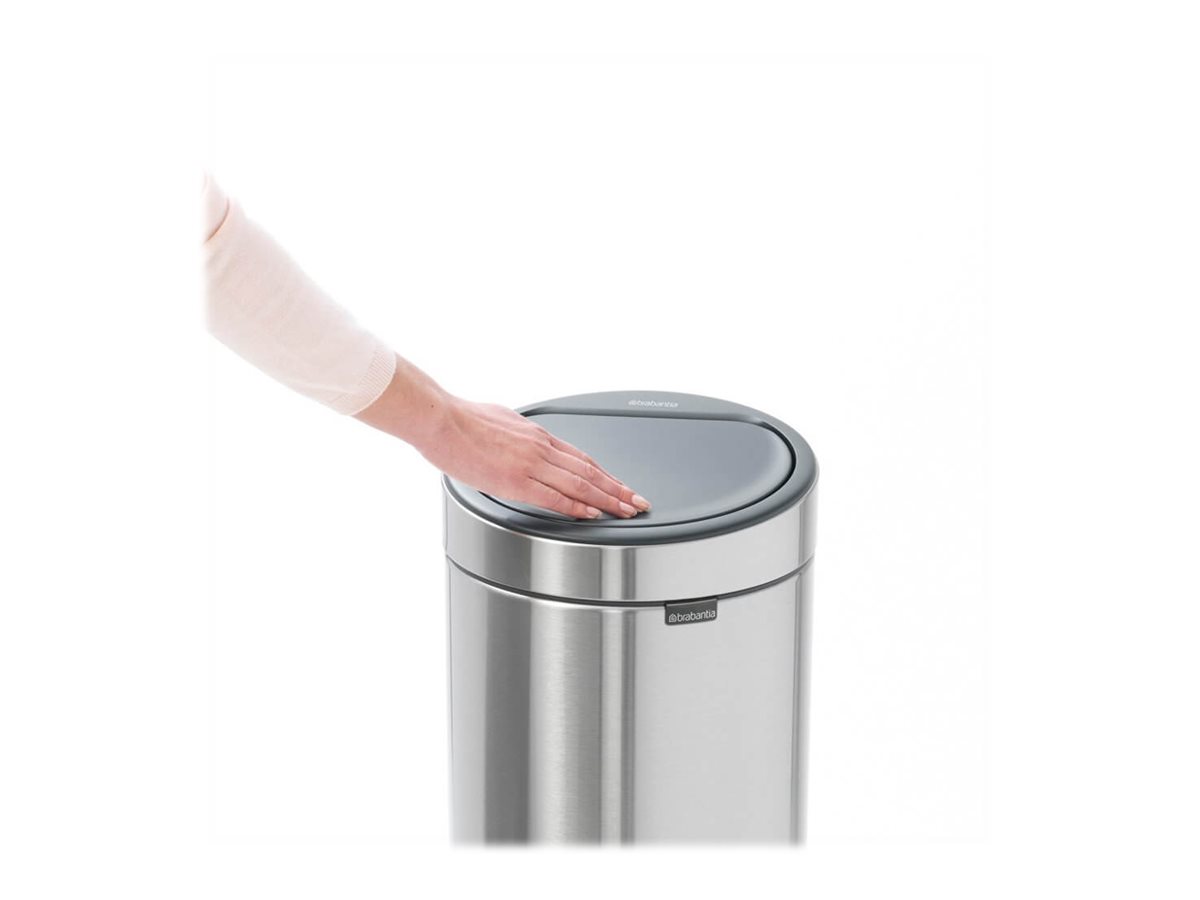 Brabantia Touch Bin Mülleimer 30 L Kunststoff/Edelstahl Stahl matt