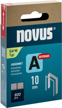 Novus Feindrahtklammern A Typ 53 10mm super hard 800 St. 042-0778 Abmessungen (L x B) 10 mm x 11.3 mm (042-0778)