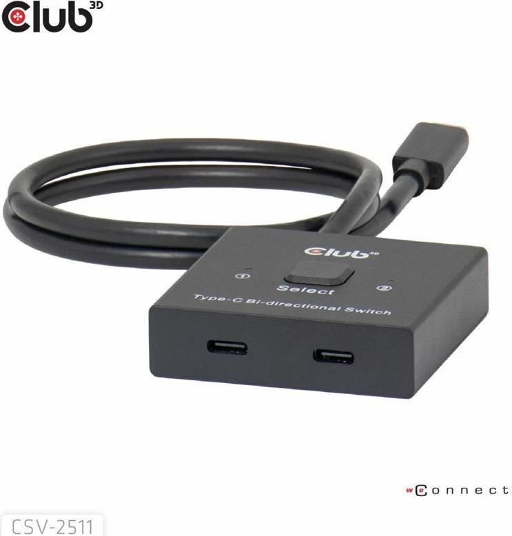 Club 3D CSV-2511 USB-C Bi-Direktionaler Video+Data+PD Switch 8K@60Hz 10Gbps (CSV-2511) (geöffnet)