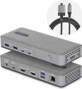 STARTECH.COM USB-C Dockingstation Dual 4K 60Hz HDMI MST Dock 100W Power Delivery Laptop-Ladung 1GbE treiberlos Windows (196UE-USBC-DOCK)