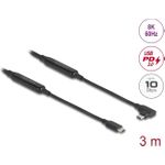 Delock USB-Kabel 24 pin USB-C (M) zu 24 pin USB-C (M) links gewinkelt (81195)