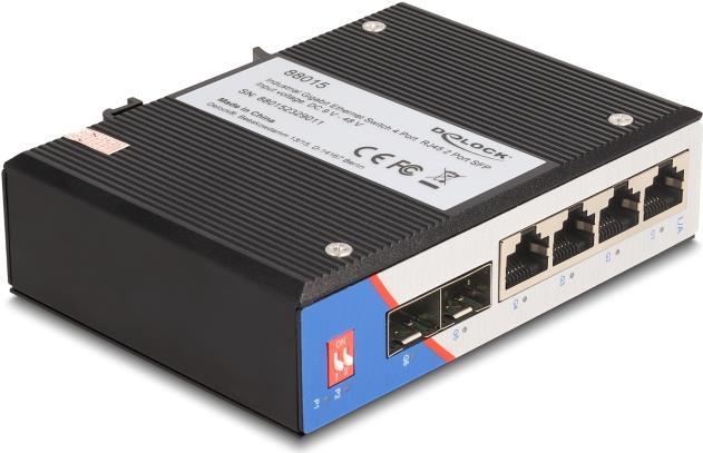 DeLOCK 88015 Netzwerk-Switch Unmanaged Gigabit Ethernet (10/100/1000) Schwarz (88015)