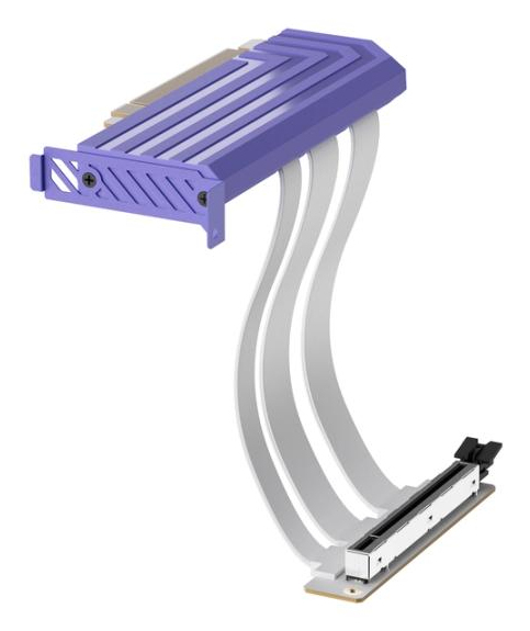HYTE PCIe 5.0 Hyper Riser Riser-Kabel 20cm PCI-E 16-pin Lila/Weiß