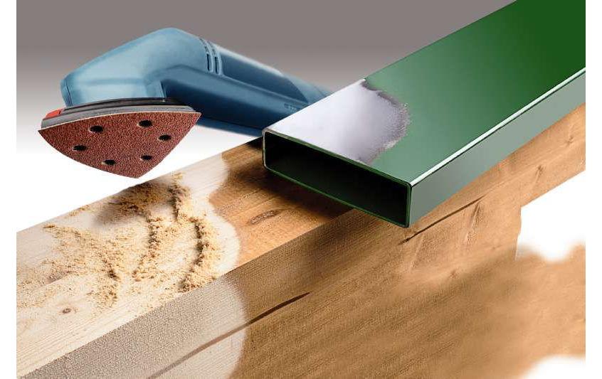 kwb QUICK-STICK Deltaschleifpapier Körnung 180 Ø 93 mm 5 St. Rot