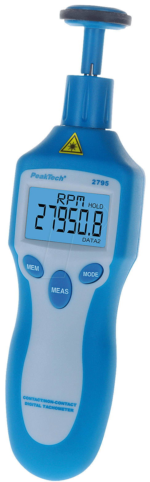 PeakTech Drehzahlmessgerät 2.5...99999 U/min 0.1 U/min ±0.05% (PeakTech 2795)