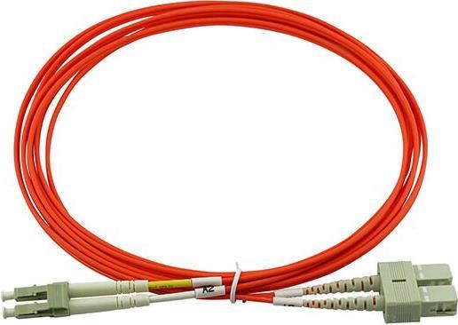 Kompatibles Dell 470-10556 BlueOptics Duplex LWL Patchkabel, LC-UPC/SC-UPC beige, 3 Meter, Multimode, G50/125µm OM2, Eingangsdämpfung: unter 0.2dB, Markenfaser, Keramik Ferrule, inkl. Messprotokoll (470-10556-BO)