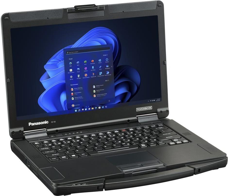 Panasonic Toughbook 55 14" Intel Core i5 16 GB RAM 512 GB SSD Windows 11 Pro QWERTZ Schwarz, Silber