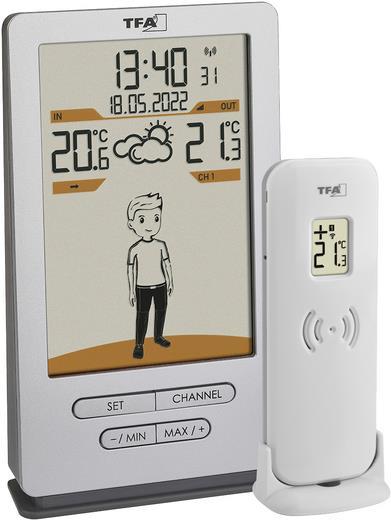 TFA Dostmann WEATHER JACK 35.1166.54 Funk-Wetterstation Vorhersage für 12 bis 24 Stunden (35.1166.54)