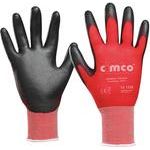 Cimco Skinny Touch grau/rot 141235 Nylon Arbeitshandschuh Größe (Handschuhe): 8, M EN 388 1 Paar (141235)