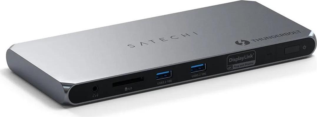 Satechi Thunderbolt 4 Multi-Display Docking Station mit DisplayLink (EU) (ST-DT4MDM-EU)